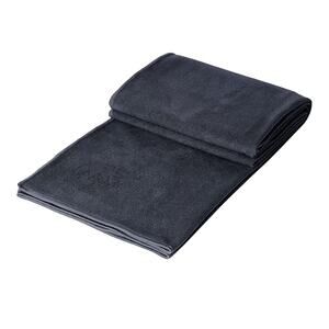 Manduka eQua Hot Yoga Mat Towel 72" Grip Ultra Soft Quick Dry Mat grey thunder